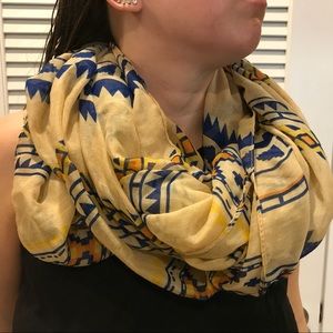Aztec Print Infinity Scarf